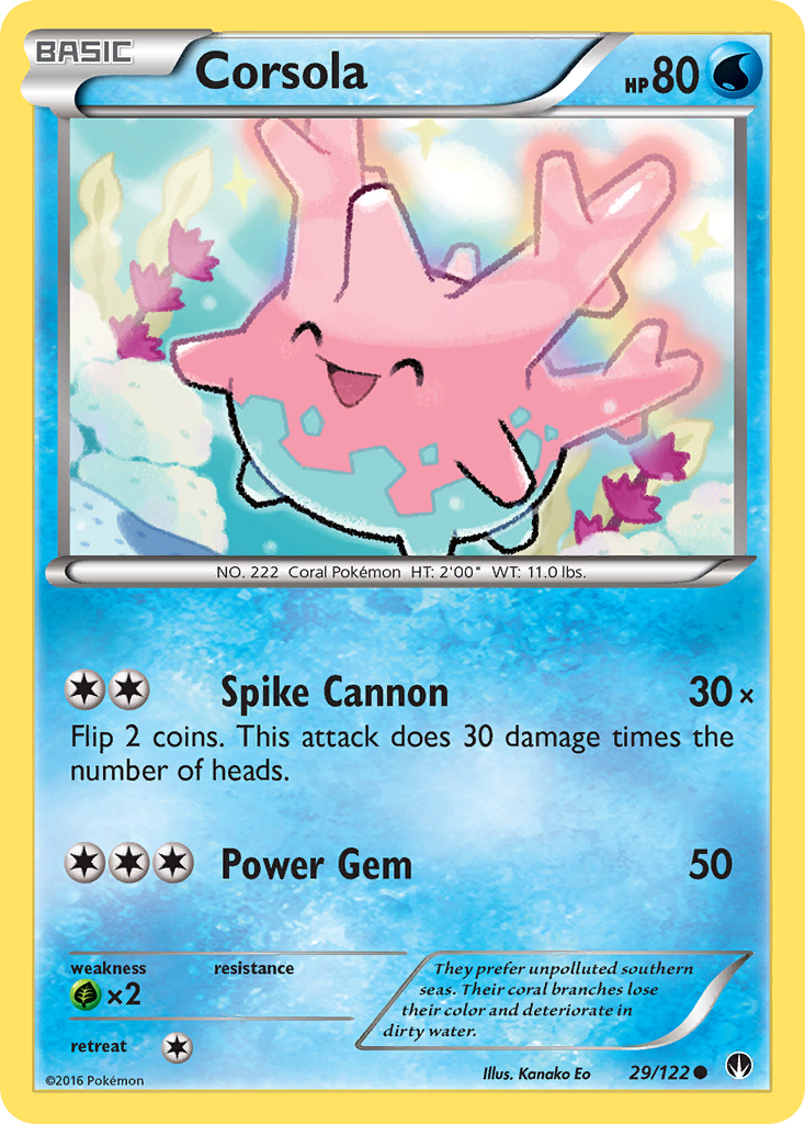 Corsola (29/122) [XY: BREAKpoint] | Tables and Towers