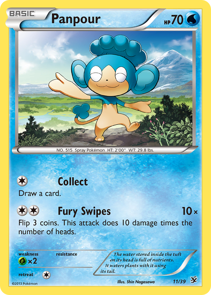 Panpour (11/39) [XY: Kalos Starter Set] | Tables and Towers