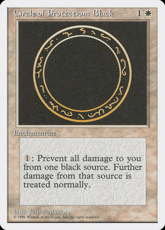 Circle of Protection: Black [Introductory Two-Player Set] | Tables and Towers