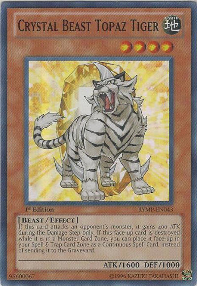 Crystal Beast Topaz Tiger [RYMP-EN043] Super Rare | Tables and Towers