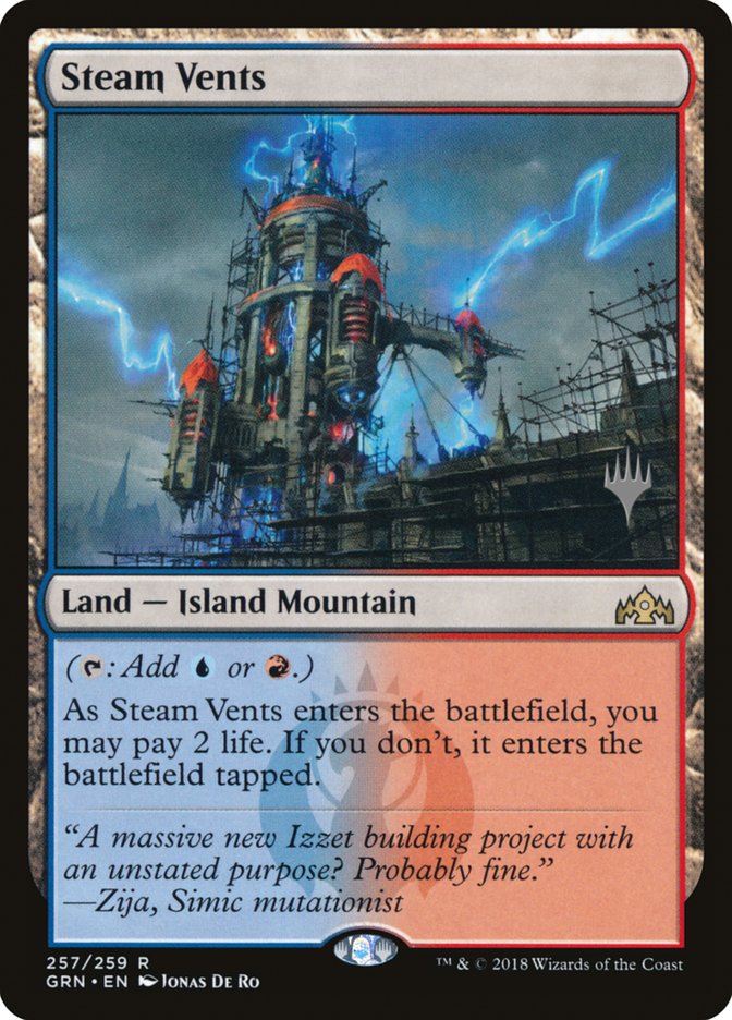 Steam Vents (Promo Pack) [Guilds of Ravnica Promos] | Tables and Towers