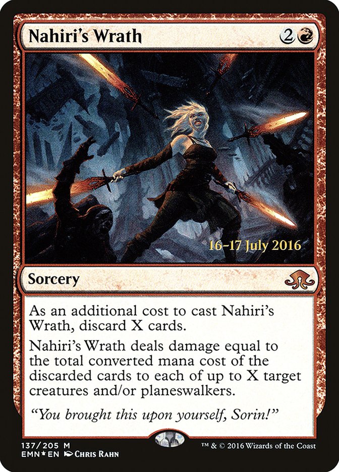 Nahiri's Wrath (Prerelease) [Eldritch Moon Promos] | Tables and Towers