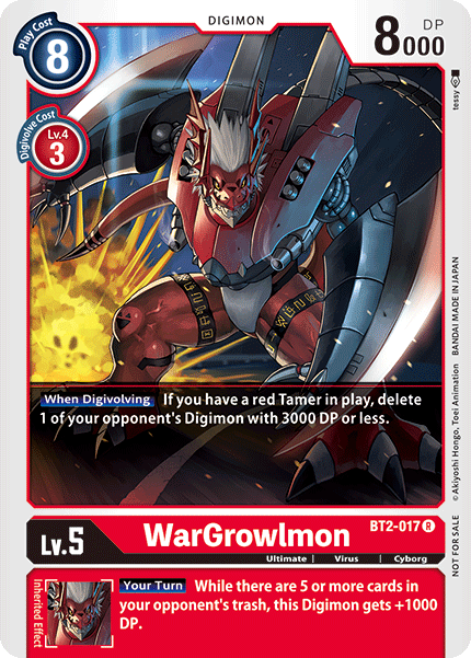 WarGrowlmon [BT2-017] (Alternate Art) [Release Special Booster Ver.1.0] | Tables and Towers