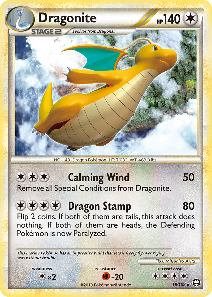 Dragonite (18/102) [HeartGold & SoulSilver: Triumphant] | Tables and Towers