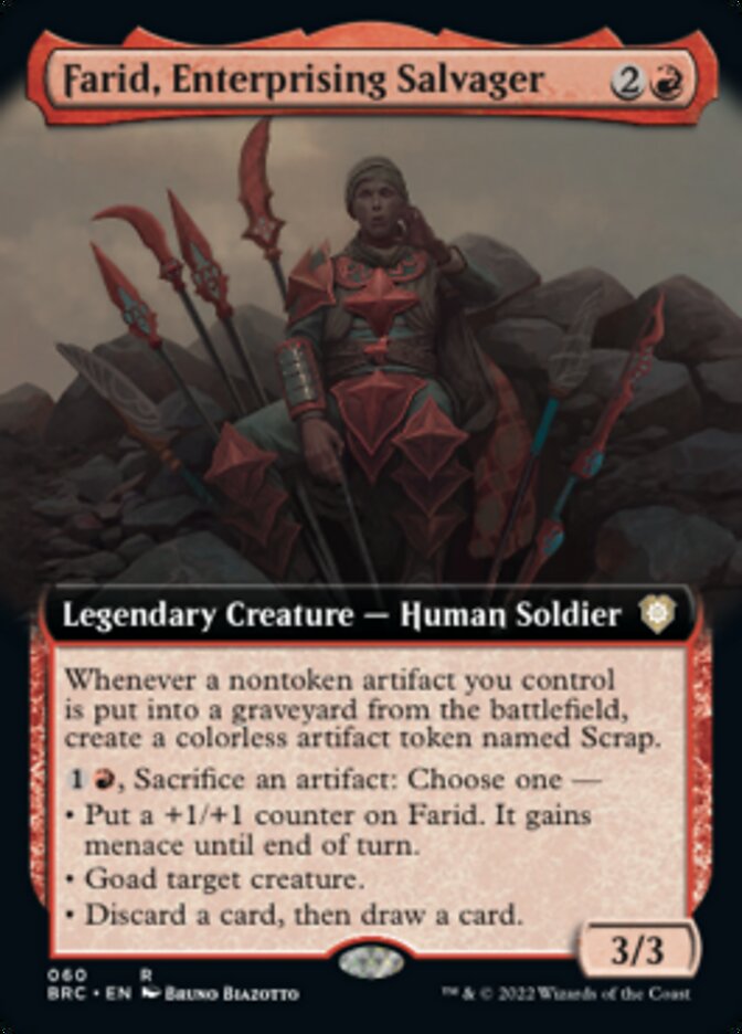 Farid, Enterprising Salvager (Extended Art) [The Brothers' War Commander] | Tables and Towers