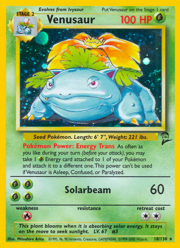 Venusaur (18/130) [Base Set 2] | Tables and Towers