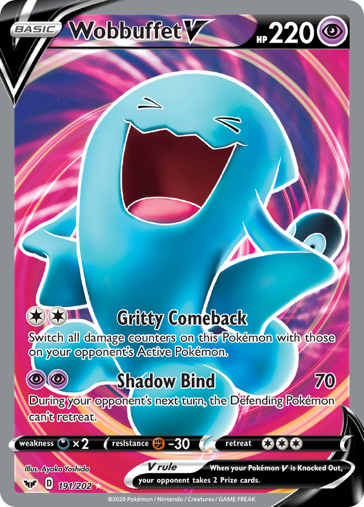 Wobbuffet V (191/202) [Sword & Shield: Base Set] | Tables and Towers