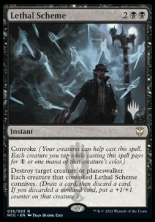 Lethal Scheme (Promo Pack) [Streets of New Capenna Commander Promos] | Tables and Towers