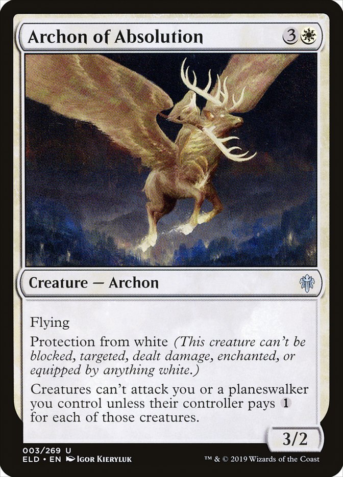 Archon of Absolution [Throne of Eldraine] | Tables and Towers