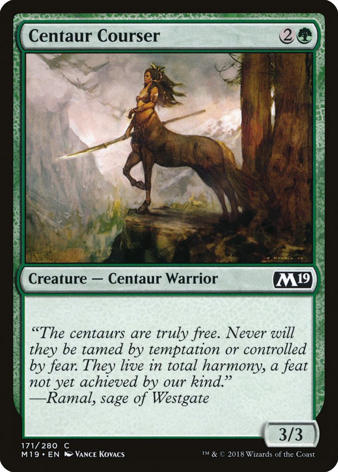 Centaur Courser [Core Set 2019] | Tables and Towers