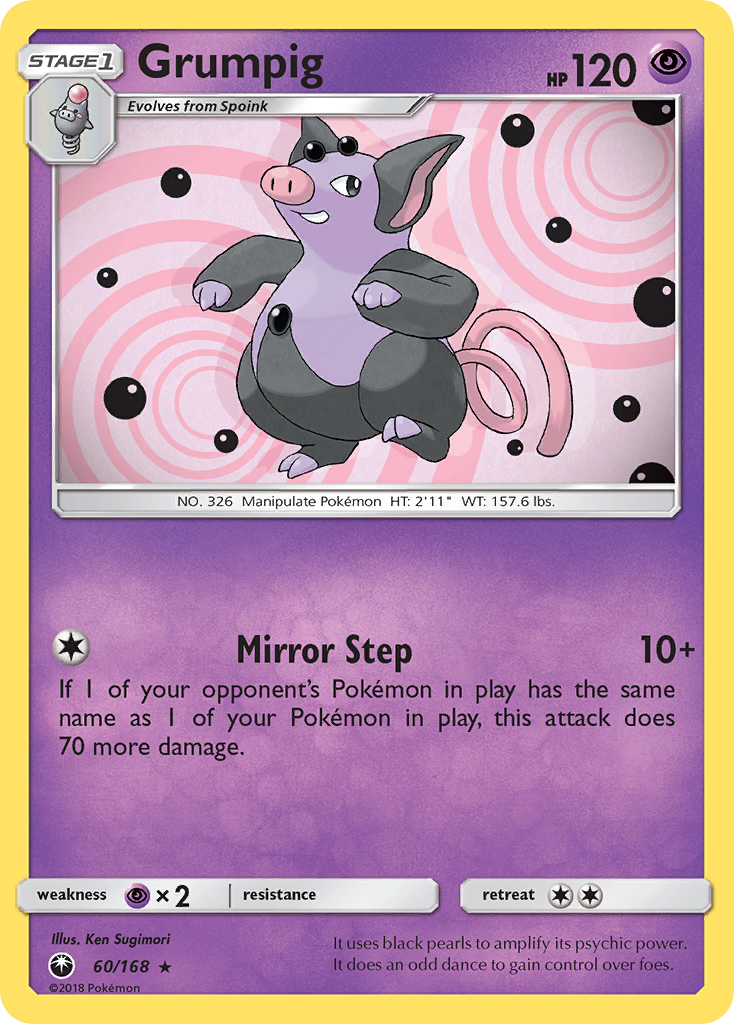 Grumpig (60/168) [Sun & Moon: Celestial Storm] | Tables and Towers