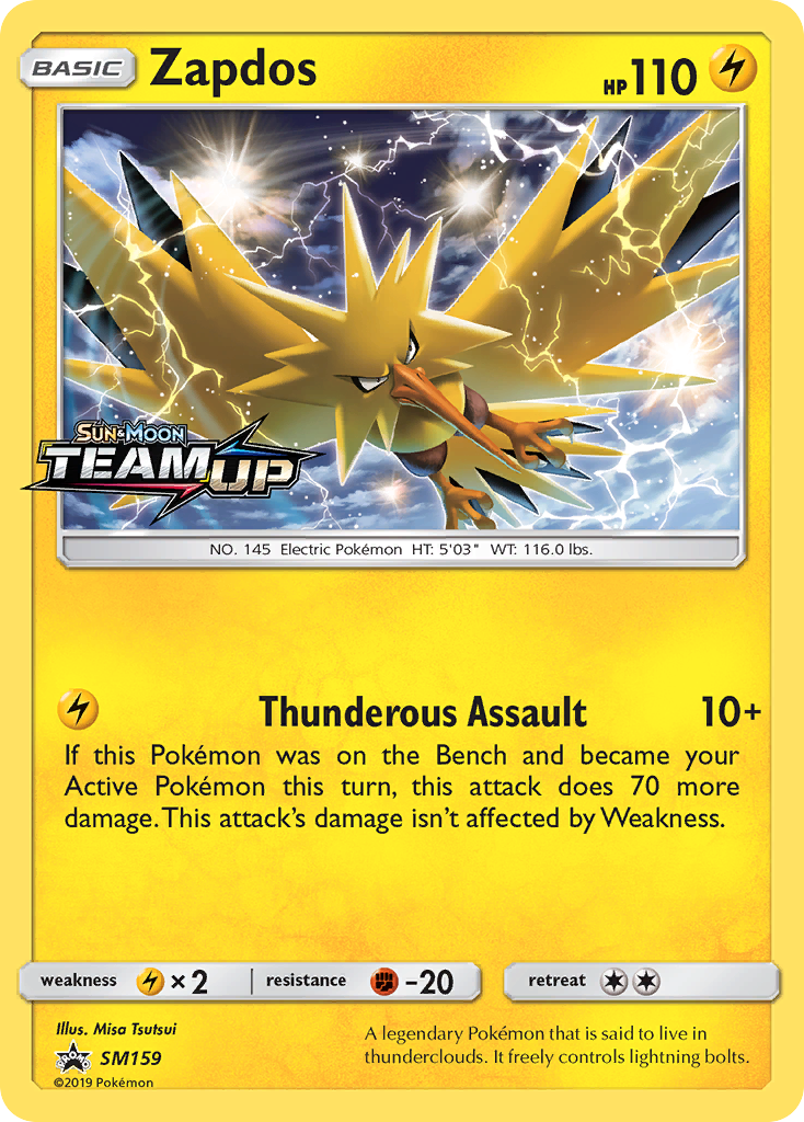 Zapdos (SM159) [Sun & Moon: Black Star Promos] | Tables and Towers