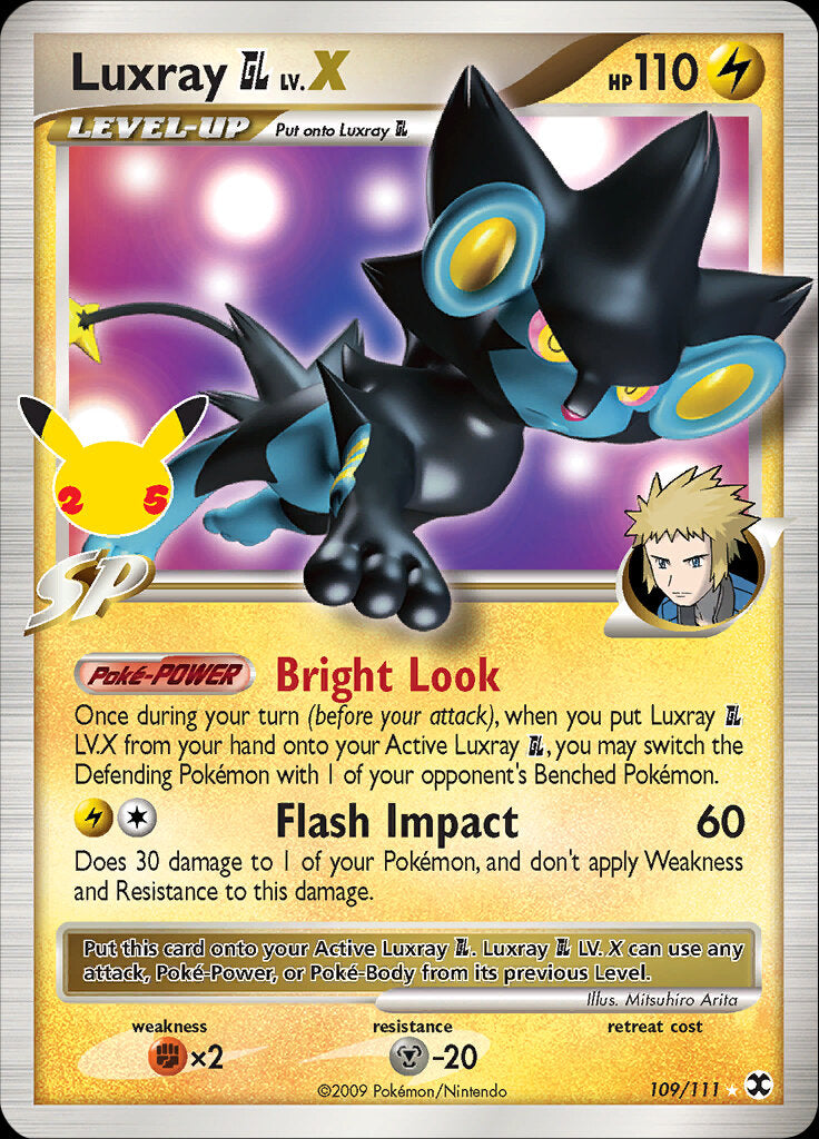 Luxray GL LV.X (109/111) [Celebrations: 25th Anniversary - Classic Collection] | Tables and Towers