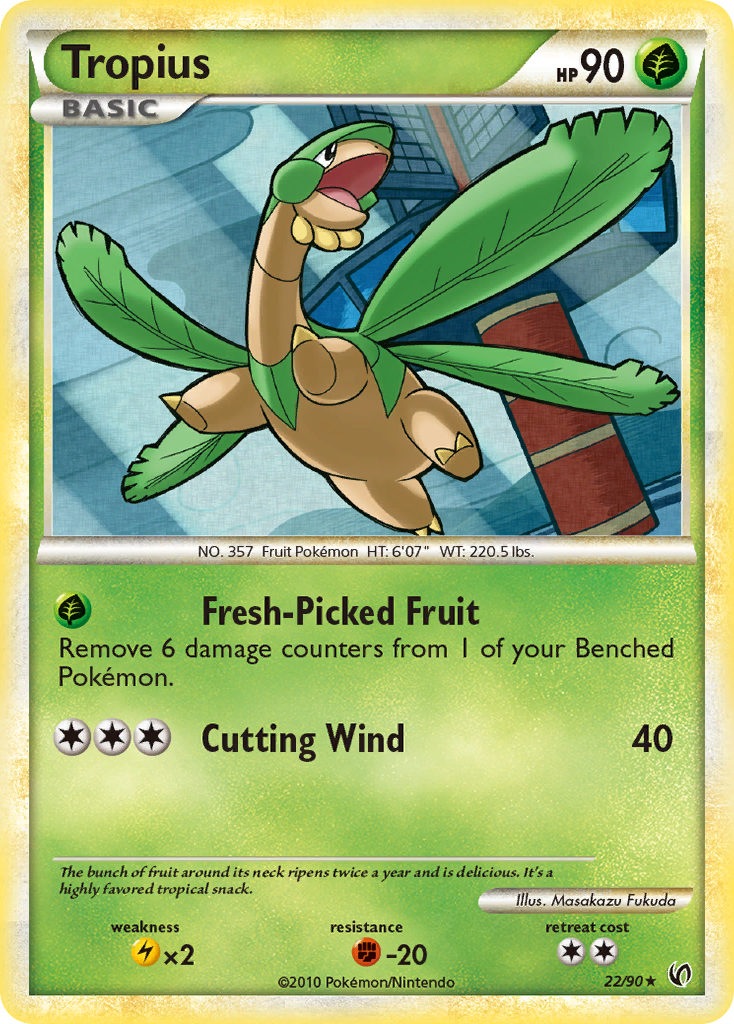 Tropius (22/90) [HeartGold & SoulSilver: Undaunted] | Tables and Towers