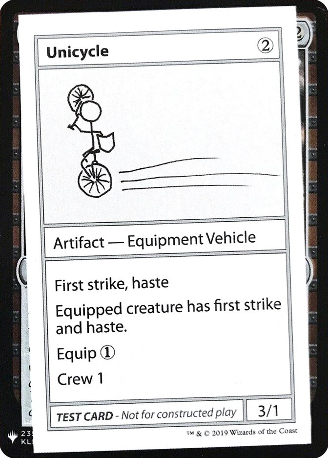 Unicycle [Mystery Booster Playtest Cards] | Tables and Towers