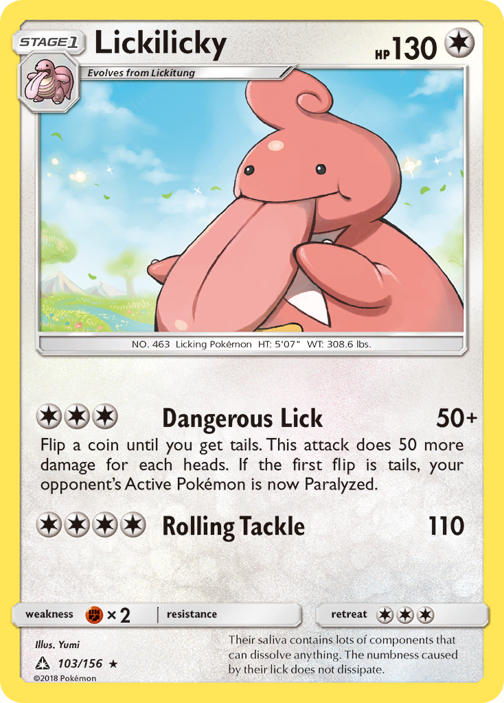 Lickilicky (103/156) [Sun & Moon: Ultra Prism] | Tables and Towers