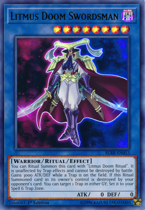 Litmus Doom Swordsman [BLRR-EN013] Ultra Rare | Tables and Towers