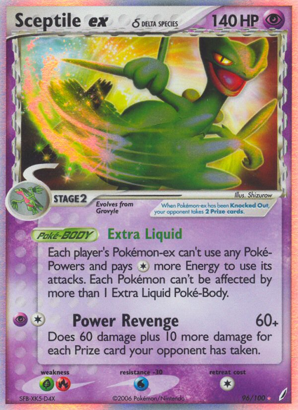 Sceptile ex (96/100) (Delta Species) [EX: Crystal Guardians] | Tables and Towers