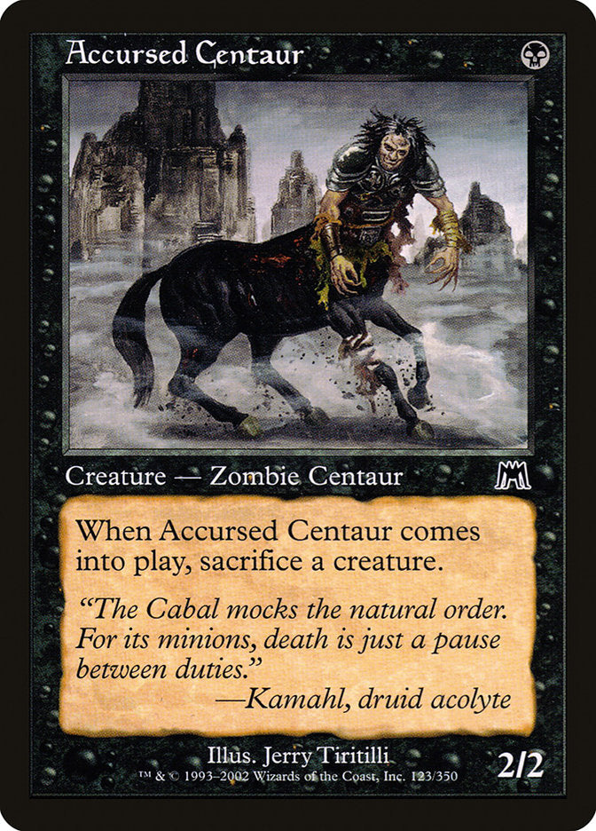 Accursed Centaur [Onslaught] | Tables and Towers