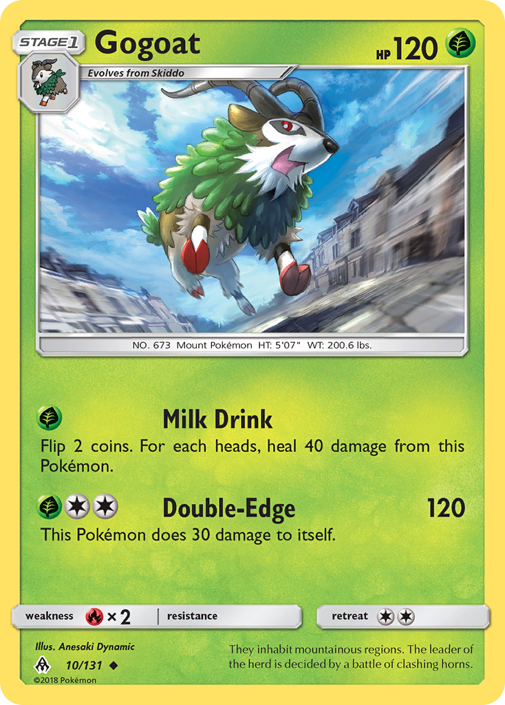 Gogoat (10/131) [Sun & Moon: Forbidden Light] | Tables and Towers