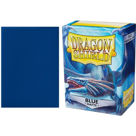 Dragon Shield Sleeves: Standard Matte Blue (Box of 100) | Tables and Towers
