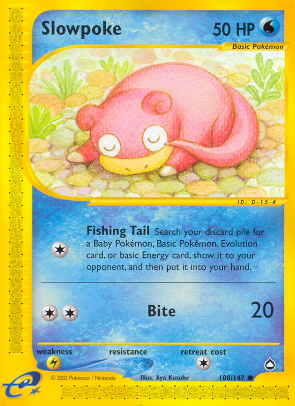 Slowpoke (108/147) [Aquapolis] | Tables and Towers