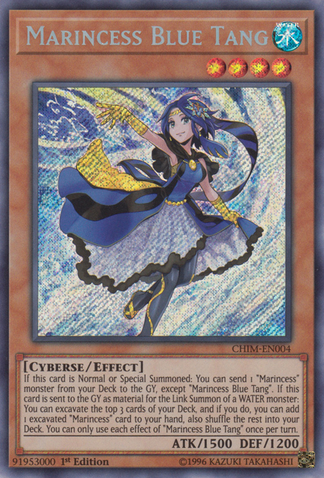 Marincess Blue Tang [CHIM-EN004] Secret Rare | Tables and Towers