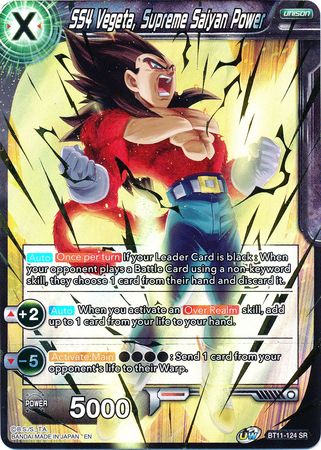 SS4 Vegeta, Supreme Saiyan Power (BT11-124) [Vermilion Bloodline 2nd Edition] | Tables and Towers