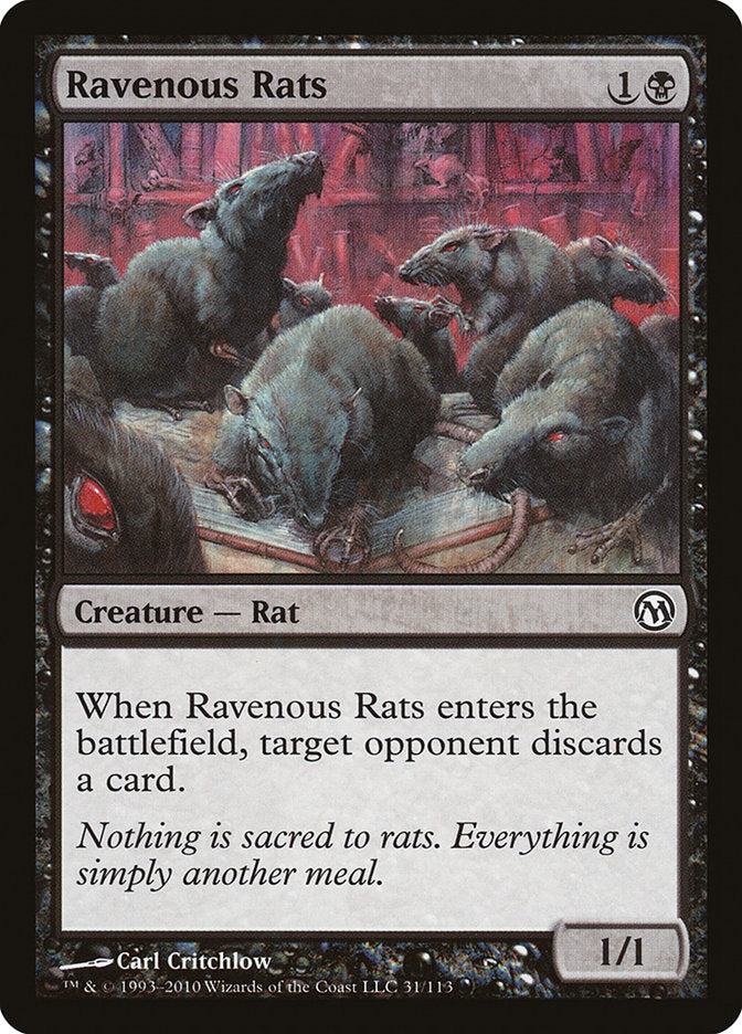 Ravenous Rats [Duels of the Planeswalkers] | Tables and Towers