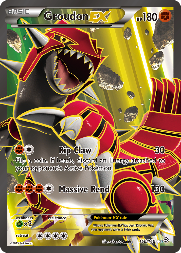 Groudon EX (150/160) [XY: Primal Clash] | Tables and Towers