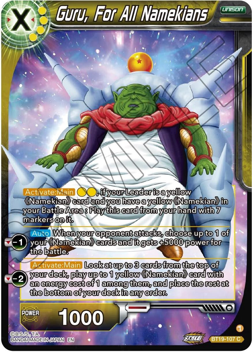 Guru, For All Namekians (BT19-107) [Fighter's Ambition] | Tables and Towers