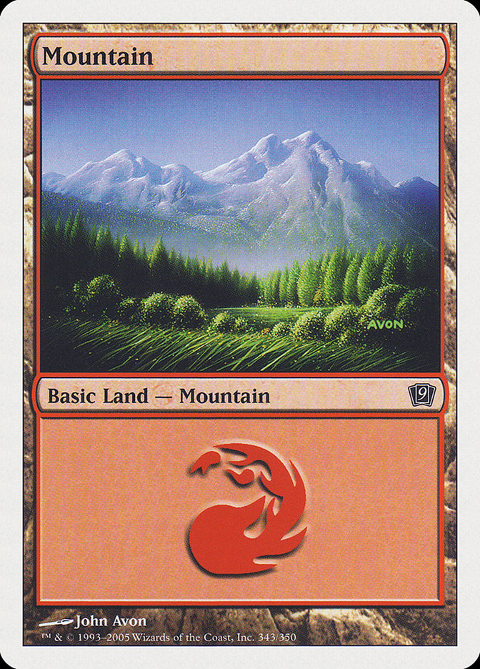 Mountain (343) [Ninth Edition] | Tables and Towers