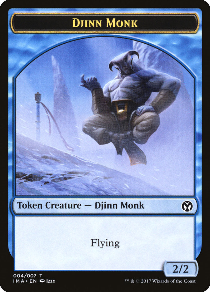 Djinn Monk Token [Iconic Masters Tokens] | Tables and Towers