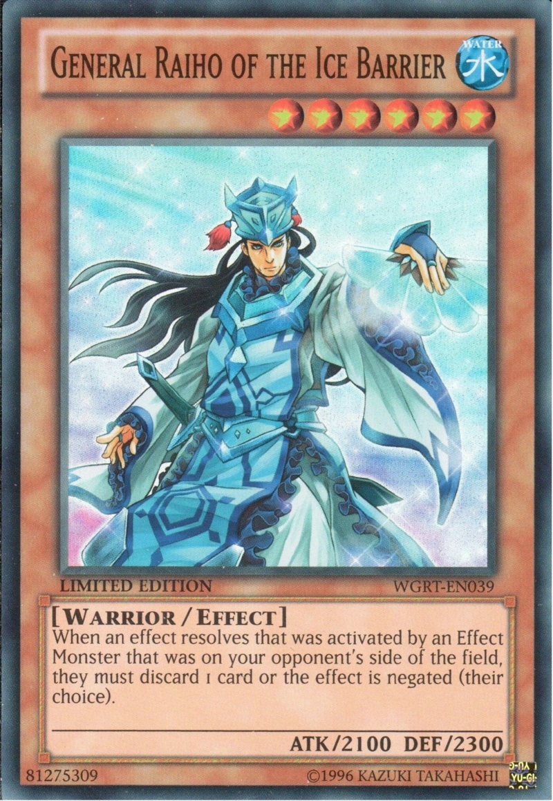 General Raiho of the Ice Barrier [WGRT-EN039] Super Rare | Tables and Towers