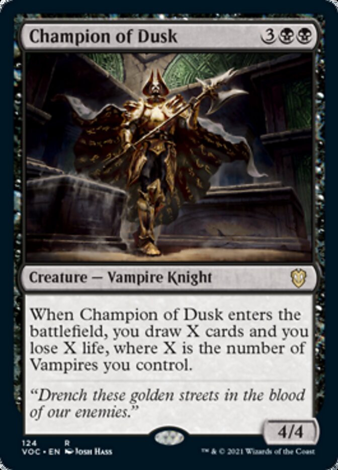 Champion of Dusk [Innistrad: Crimson Vow Commander] | Tables and Towers