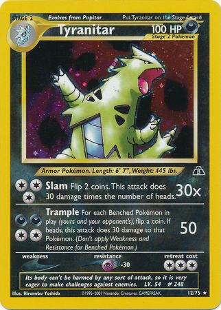 Tyranitar (12/75) [Neo Discovery Unlimited] | Tables and Towers