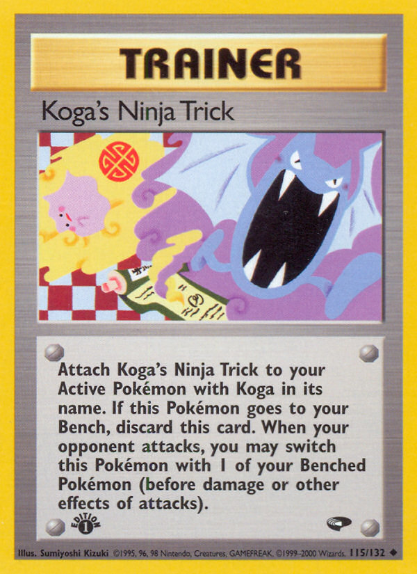 Koga's Ninja Trick (115/132) [Gym Challenge 1st Edition] | Tables and Towers