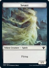 Spirit // Treasure Double-Sided Token [Commander 2020 Tokens] | Tables and Towers