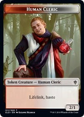 Human Cleric // Food (17) Double-Sided Token [Throne of Eldraine Tokens] | Tables and Towers