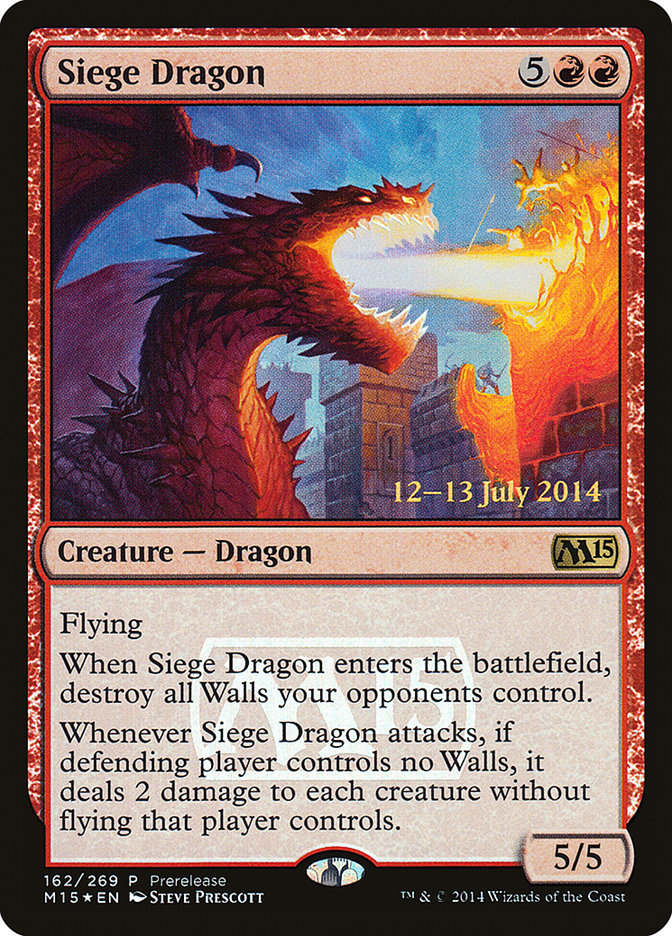 Siege Dragon [Magic 2015 Promos] | Tables and Towers