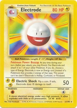 Electrode (21/102) [Base Set Unlimited] | Tables and Towers