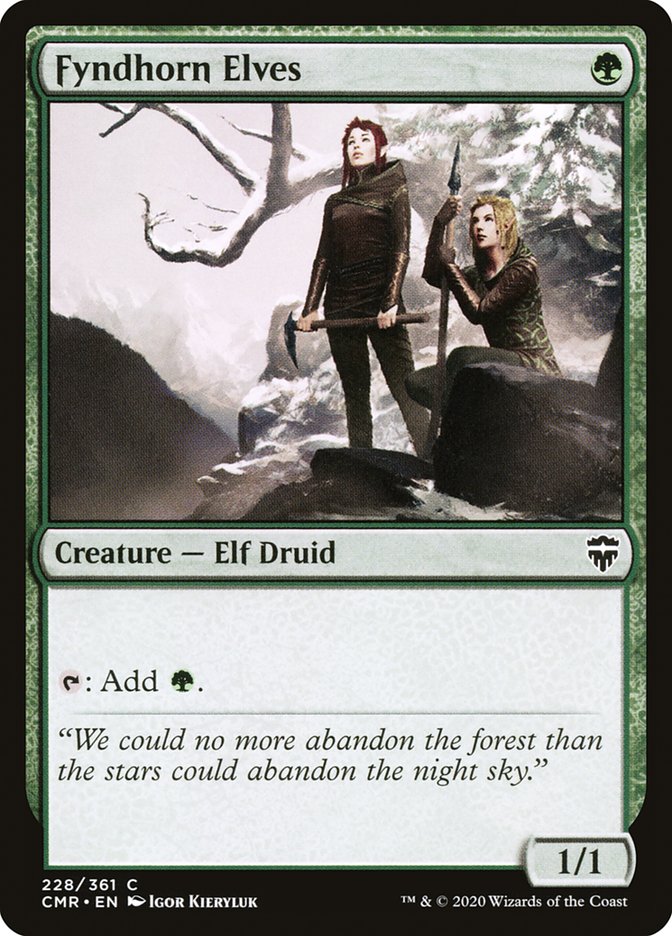 Fyndhorn Elves [Commander Legends] | Tables and Towers