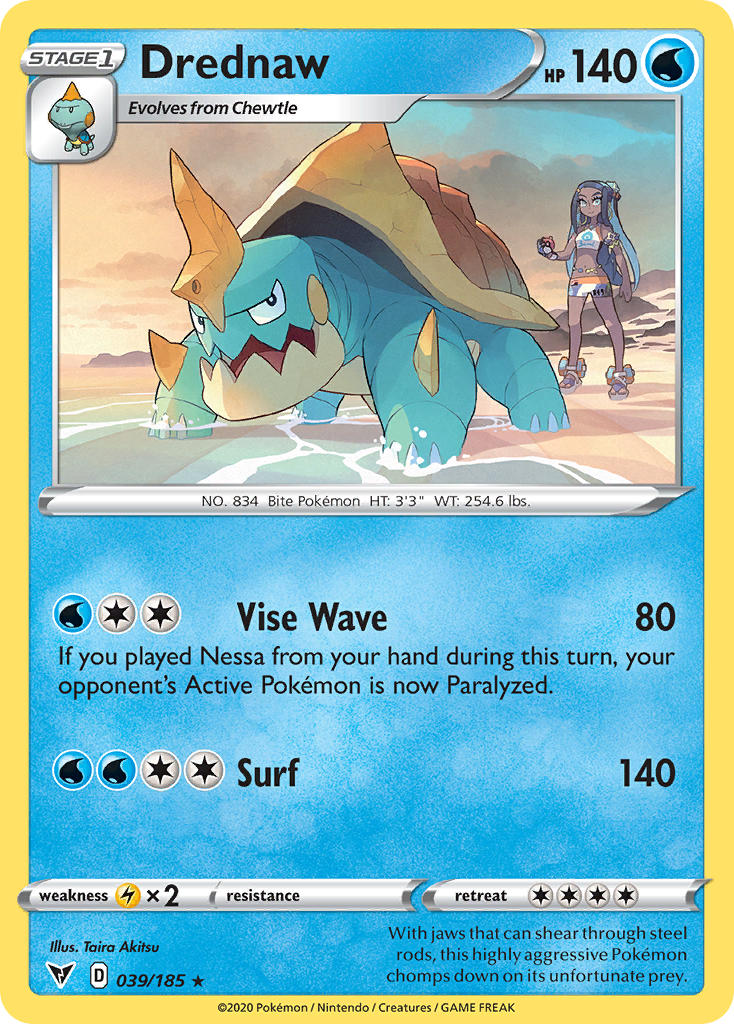 Drednaw (039/185) [Sword & Shield: Vivid Voltage] | Tables and Towers