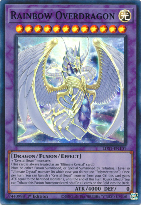 Rainbow Overdragon (Blue) [LDS1-EN101] Ultra Rare | Tables and Towers