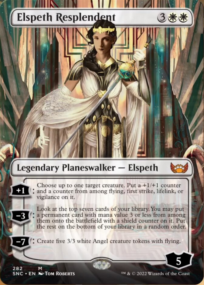 Elspeth Resplendent (Borderless) [Streets of New Capenna] | Tables and Towers