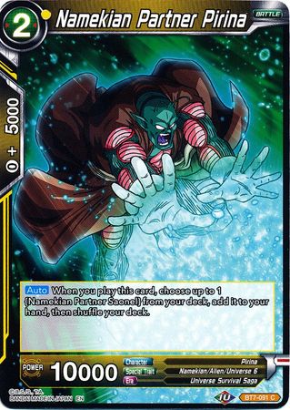 Namekian Partner Pirina (BT7-091) [Assault of the Saiyans] | Tables and Towers