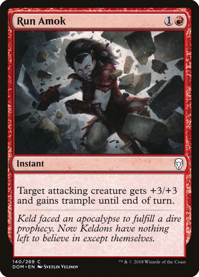 Run Amok [Dominaria] | Tables and Towers