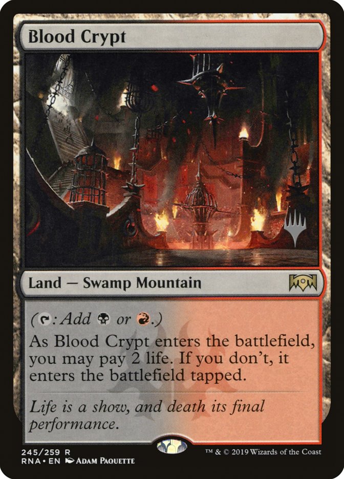 Blood Crypt (Promo Pack) [Ravnica Allegiance Promos] | Tables and Towers