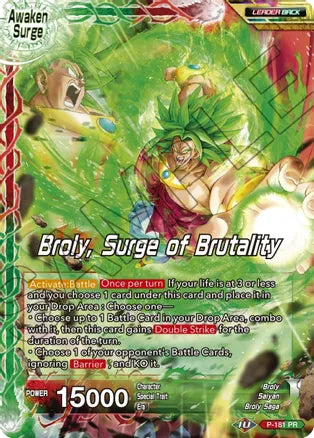 Broly // Broly, Surge of Brutality (P-181) [Mythic Booster] | Tables and Towers