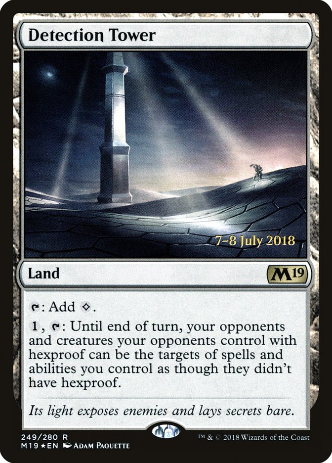 Detection Tower [Core Set 2019 Prerelease Promos] | Tables and Towers